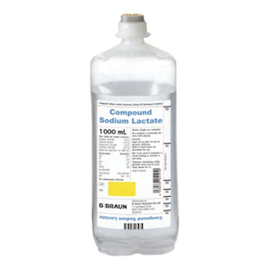 B Braun Compound Sodium Lactate IV BP EP, 1,000ml, 10 Bottles/Carton Carton