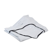 Sentry Body Bag Bariatric with 8 Handles, 140 x 260cm, 2-Way Zipper, White, Each Each