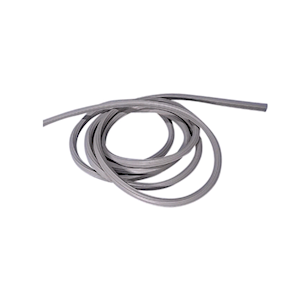 Bunsen Burner Tubing, Silicone, 8mm Inner Diameter, 2mm Wall Thickness, Grey Colour, Each Each