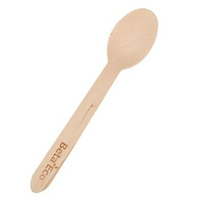 BetaEco Wooden Spoon, 160mm, FSC Certified, Coated, 100 Pieces/Pack