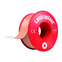 Leukoplast Adhesive Plaster Zinc Oxide Tape, Width: 12.5mm x Length: 9.2m, Red Spool, Colour: Tan, 24/Box Box