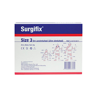Surgifix Tubular Bandage, Size 3 or E, Width: 2.2cm, Arm, Elbow, Foot and Leg, 9 Metres Unstretched, 25 Metres Stretched/Box Each