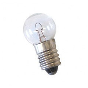 Livingstone Light Globe Torch Bulbs, Small Round Miniature Edison Screw Type (MES), 6.2volts, 0.3amps, 10/Packet Box