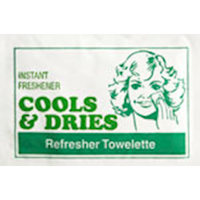 Briemar Cools & Dries Refresher Towelette, 160 x 140mm, Lemon Scent, 1000/Carton Carton