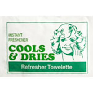 Briemar Cools & Dries Refresher Towelette, 160 x 140mm, Lemon Scent, 1000/Carton Carton