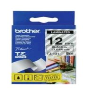 BROTHER TAPE P-TOUCH 12MM BLK ON CLR EACH Each