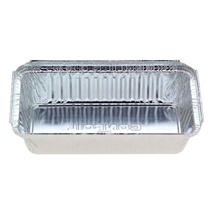 Confoil Shallow Foil Container, 560ml, Silver, 500 Pieces/Carton Pack