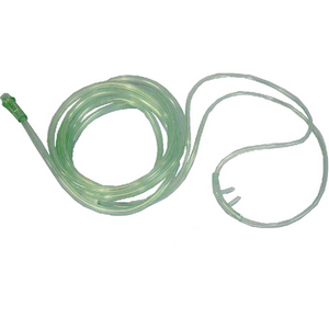 Nasal Oxygen Cannula, with 2 metre Tube, Green, Each Each