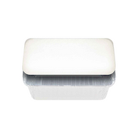 Confoil Aluminium Foil Tray Lids, 156 x 78mm, Suitable for CF7219E-500, White, 500 Pieces/Pack Pack