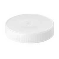 Livingstone Screw Capwith Liner for Glass Cosmetic Jar, with 58mm 400 Neck Finish, Polypropylene, White, 30 Pieces/Pack Pack