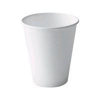 Closed Loop Paper Drinking Cup, 8oz or 225ml, Single Wall, White, 1000 Pieces/Carton Carton