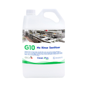 Clean Plus No Rinse Sanitiser, 5L Bottle, GECA Certified, Each Each