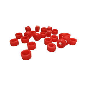 SILICONE MED INST CODE RINGS RED 100/PK Pack