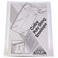 Envelope A4 Poly String Colby Clear Each Each