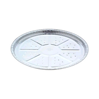 Coinfoil Pizza Tray, 740 mL, Perforated, Aluminium Foil, Recyclable, Large, 450 Pieces/Carton Carton