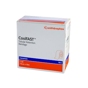 CoolFAST Tubular Retention Bandage, Blue, 7.5cm x 10m, Each Each