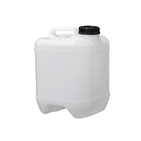 Cospak Octagonal Cube with 58mm Screw Neck and Cap, 10L, HDPE, Natural, Each Each
