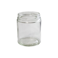 Glass Jars, 190mL, 63mm Twist Neck Finish, Round, Flint, Loose