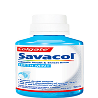Savacol Mouth AND Throat Rinse, 300ml Bottle Each