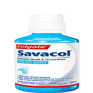 Savacol Mouth AND Throat Rinse, 300ml Bottle Each