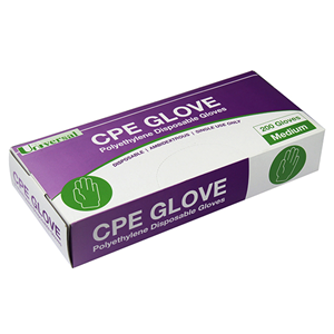 Universal Disposable Cast Polyethylene (CPE) Gloves, Large, Embossed, Ambidextrous, Recyclable, 200/Box Box