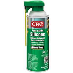CRC Food Grade Silicone Spray, Multipurpose Lubricant, 284 grams, Each Each