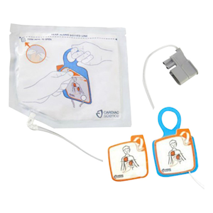 Cardiac Science Automated External Powerheart G5 Defibrillator, Paediatric Defibrillator Pads, 1 Pair/Pack Pack