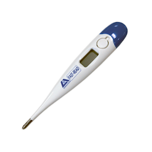 LIV Digital Fast-Read Thermometer with Subnormal Hypothermia, 26-43.9degC, Beeper Memory, FOR PROFESSIONAL USE, KEEP FROM CHILDREN Each