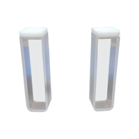 Livingstone Cuvette, Quartz, 3.5ml Volume, 12.5 x 12.5 x 45mm,190nm to 2500nm Range (internal size: 10mm), Pair Pair