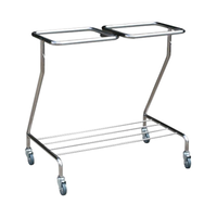 Dalcross Double Linen Skip, Stainless Steel, 78(W) x 54(D) x 85(H) cm, Each Each