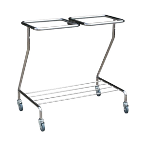 Dalcross Double Linen Skip, Stainless Steel, 78(W) x 54(D) x 85(H) cm, Each Each