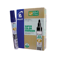 Pilot SCA-F Permanent Marker 1mm, Bullet Point, Blue, Each