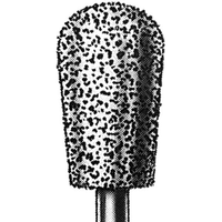 Mdt Diamond Burs, Pear, ISO 237524 #12, Friction Grip, Medium, Each