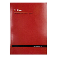 ACCT. BOOK S/COVER A60 A4 60LFTREBLE CASH EA Each