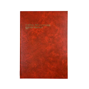 Collins Account Book 3880, A4, 84 Leaf, Hard Cover, Indexed Through 10926, Red, Each Each