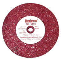 DEDECO LATHE WHL RED MED CRS 3X1/4inch Each