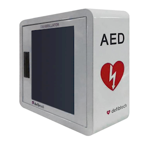 Defibtech AED Defibrillator Cabinet, 45.7 x 45.7 x 10.2cm, with Alarm, Wall Mountable, Each Each