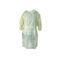 Defries Impervious Isolation Gown, Long Sleeve, AAMI Level 2, Elastic Cuff, Extra Large, Yellow, 100 Pieces/Box Box