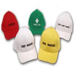 Deputy Chief Warden Cap, White, Embroidered, Each Each