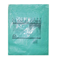 Livingstone Long Sleeve Gown with Tie, Level 1 Water Repellent, Dust Coat, Nonwoven, 40 gsm, Green, Loose Piece