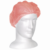 Livingstone Disposable Crimped Hairnet Cap, White, 21 Inches, Double Elastic, Latex Free, 1000/Carton Carton
