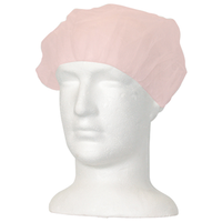 Livingstone Disposable Nonwoven Bouffant Hairnet Cap, Pink, 21 inches, Double Elastic, Latex Free, 500/Carton