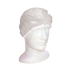 Livingstone Disposable Crimped Hairnet Cap, White, 24 Inches, Double Elastic, Latex Free, 1,000 Pieces/Carton Carton