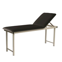 Damaged, Standard Exam Couch w/Powder Coated Frame, 2 Section, Black, 175kg, Ea