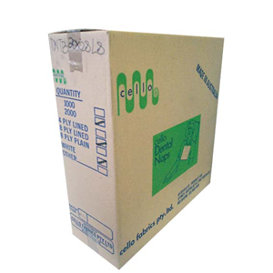 Dental Naps, 20x28cm. 8 Ply Lined 250/Pack 4 Packs/Carton Carton