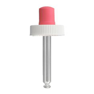 Dropper for 50ml Wide Neck Bottle, 24mm Diameter, Red Rubber Teat, Glass, Each Each
