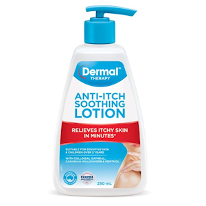 Dermal Therapy Anti Itch Soothing Lotion 250ml, Pump Bottle, Ph Balanced, Each Each