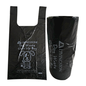 Dog Waste Clean Up Bags, 40 x 28cm, Black, 225 Sheets/Roll, 10 Rolls/Carton Carton