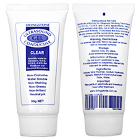 Livingstone Conductive Lubricating Clear Gel for Ultrasound and ECG Electrocardiogram, 50ml tube TUB