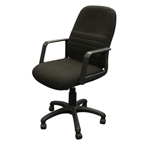 Chair Med Back Black Arms Gas Lift Back Adjust Hs-04 Each Each
